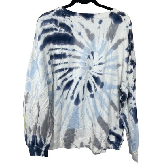 Peloton Apparel Sweatshirt Tie-Dye Blue Grey Green Size XXL Extra Extra Large Co - Picture 2 of 7